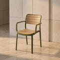 Green Outdoor Patio Plastic Armchair by Zodiya