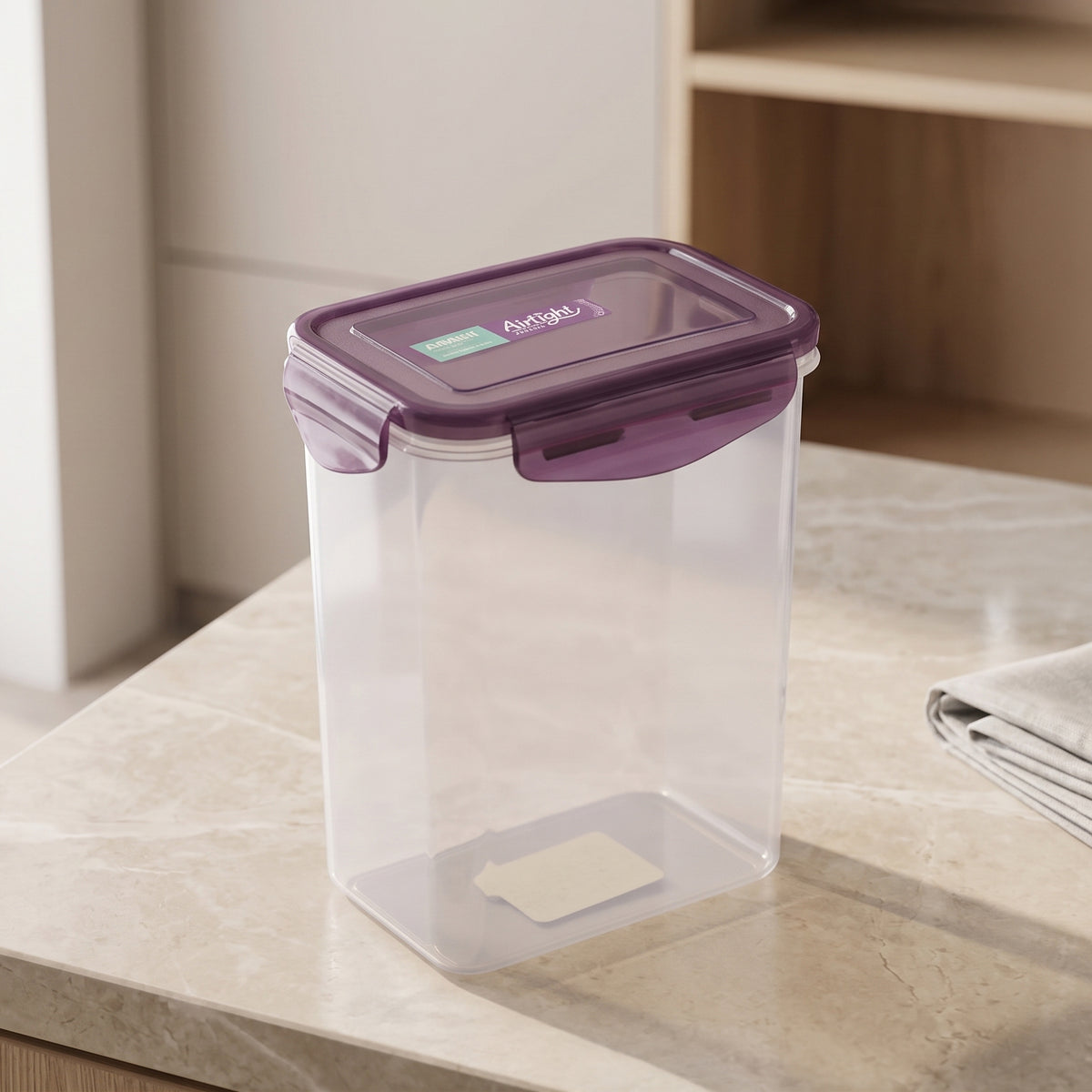 Purple Plastic Food Storage Box By Zodiya