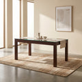 Prestige Wooden Glass Top Dining Table by Zodiya