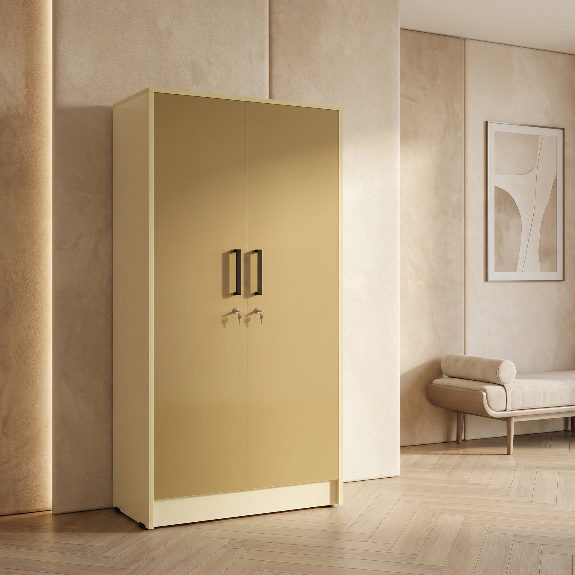 UltraGloss 2 Door Wardrobe by Zodiya