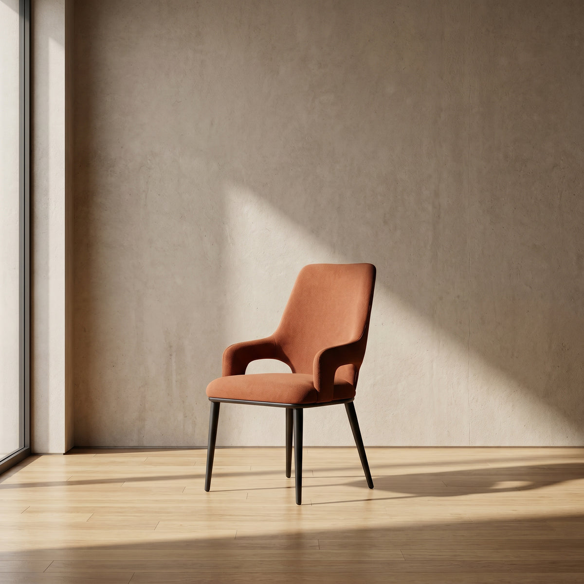 Burnt Orange Dining Arm Chair by Zodiya