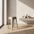 Dark Grey Fabric Seating Stool by Zodiya