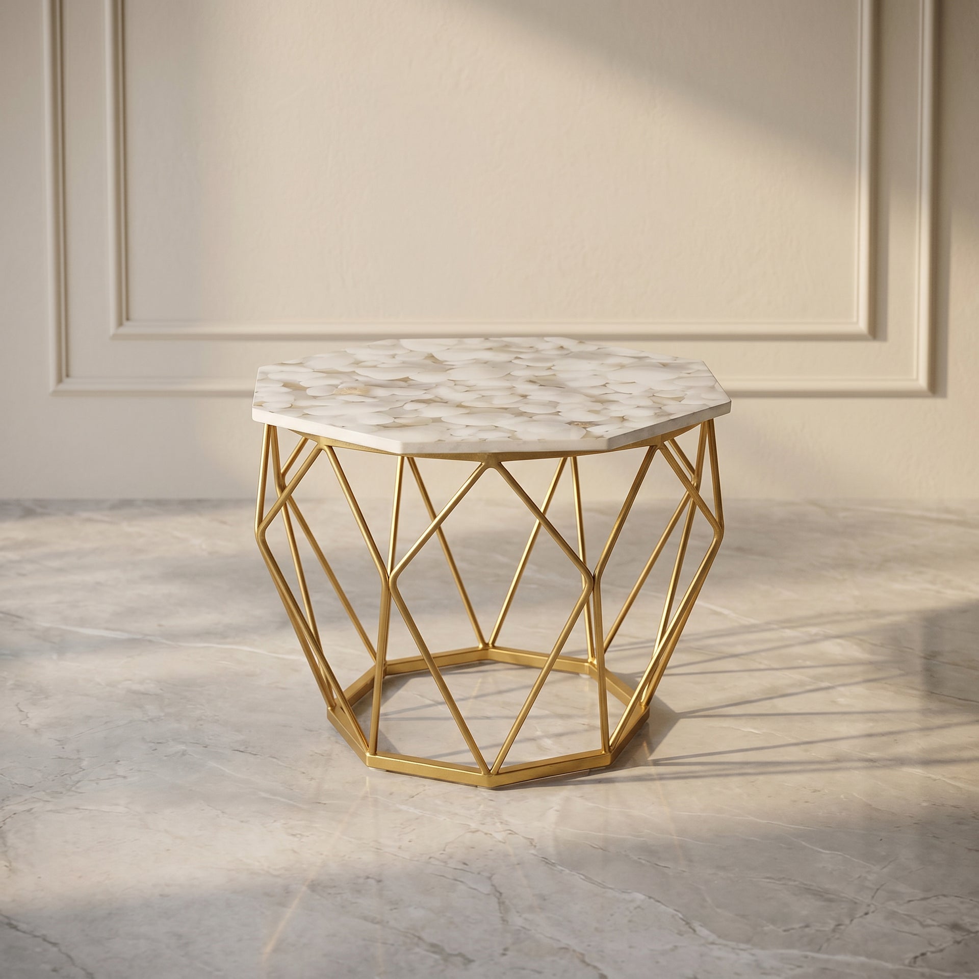 ZDY-BTP08-Coffee Table Mixed Gold 23X23X18