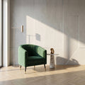 Bellmora Green Velvet Accent Chair by Zodiya