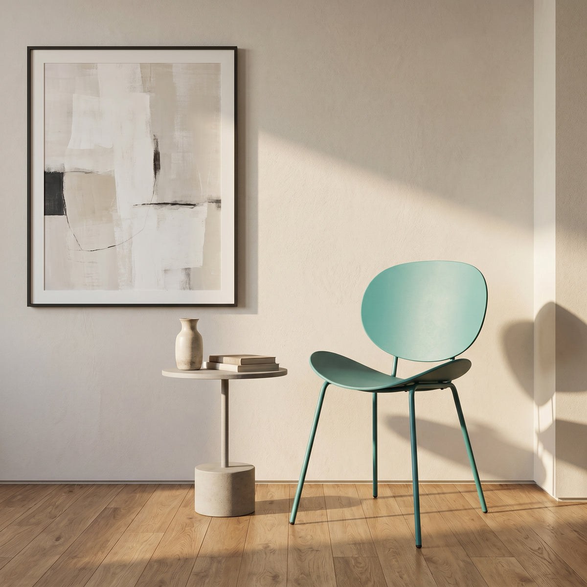 Axis Blue Oval Plastic Chair by Zodiya