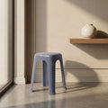 Dark Grey Plastic Stool by Zodiya