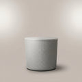 Grey Round Plastic Multipurpose Storage Basket with Lid by Zodiya