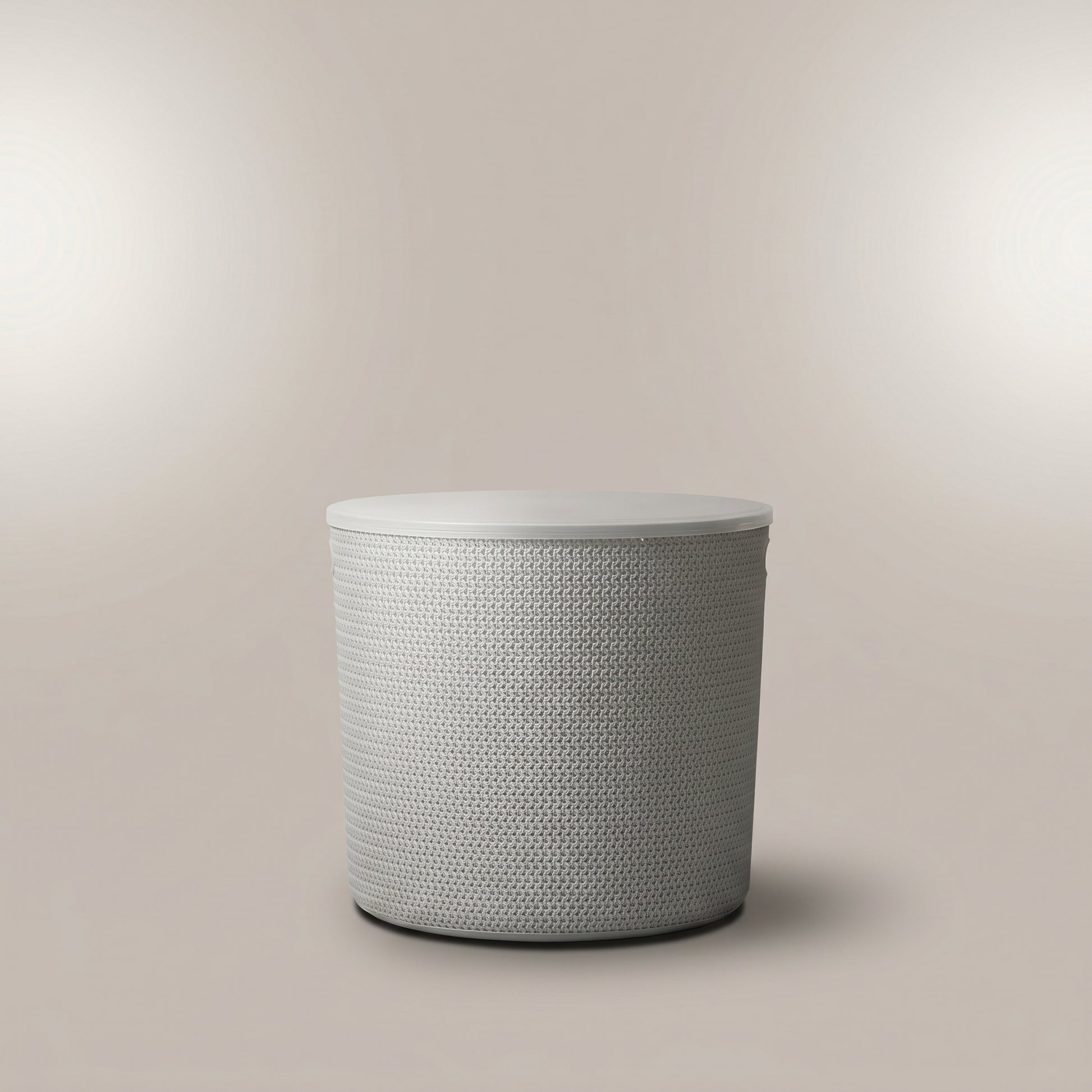 Grey Plastic Multi Storage with Lid by Zodiya-4
