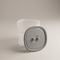 Grain Storage Container Box with Grey Lid by Zodiya