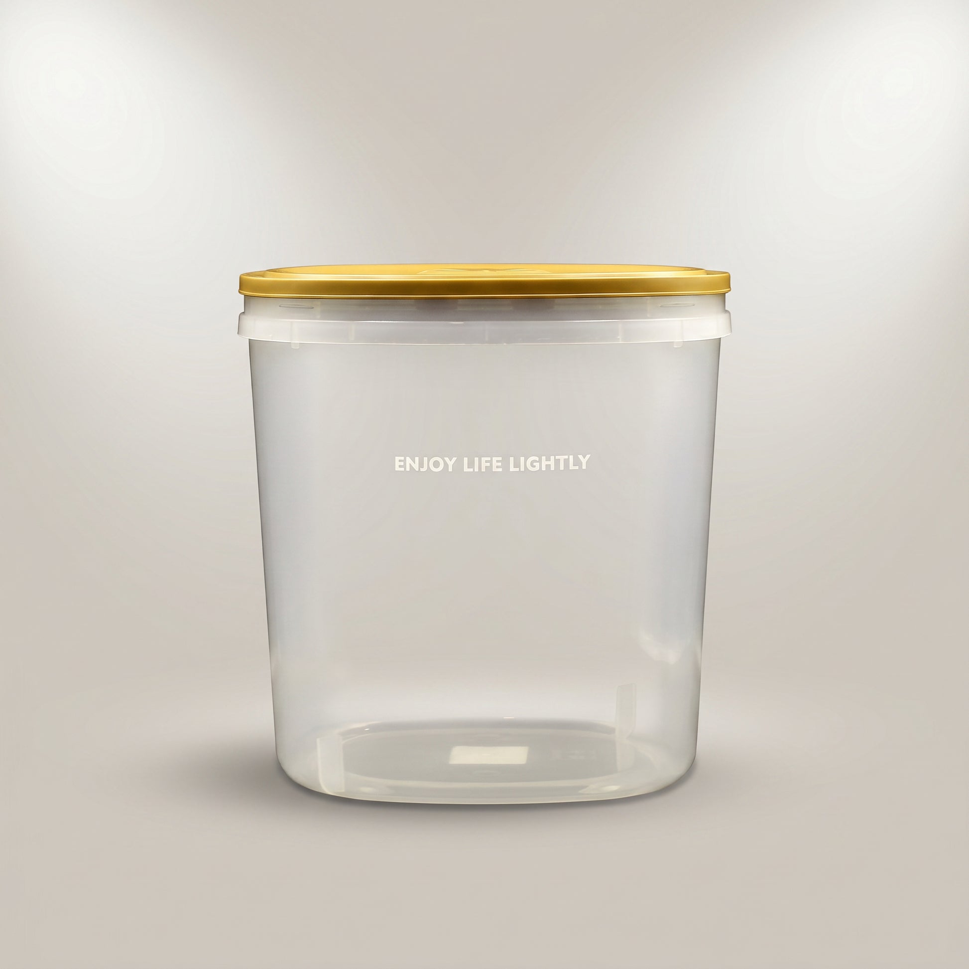 Plastic Grain Storage Box with Brown Lid by Zodiya-4