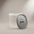 Plastic Grain Storage Box with Grey Lid by Zodiya