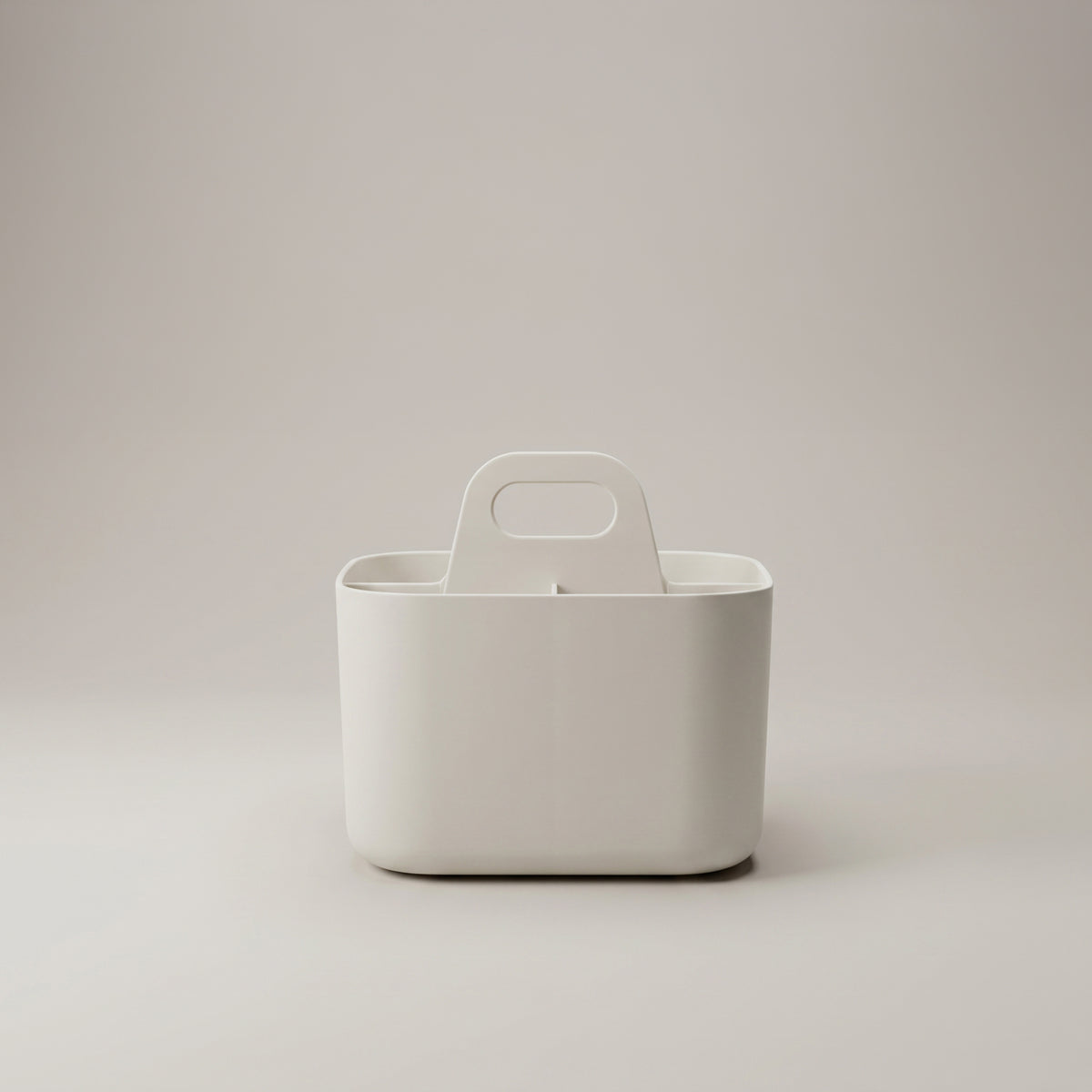 Small White Multi Organiser with 4 Compartments by Zodiya