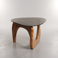 Triangle Glasstop Wooden Base Coffee Table By Zodiya