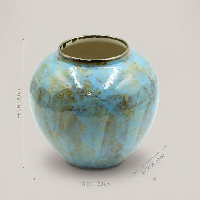 Stone Grey Small Ceramic Vase By Zodiya-2