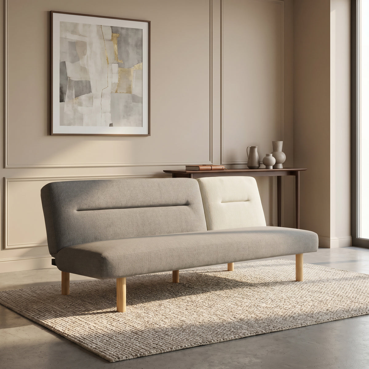 Jensen Grey Sofa Cum Bed by Zodiya