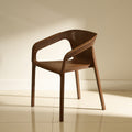 Cube Brown Plastic Outdoor Dining Arm Chair by Zodiya