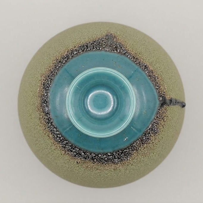 Olive Green Drip Glaze Large Ceramic Vase By Zodiya