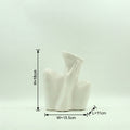 White Sculpture Ceramic Vase by Zodiya