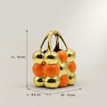 Gold Bubble Handbag Ceramic Vase By Zodiya