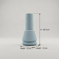 Sky Blue Ceramic Flower Vase by Zodiya