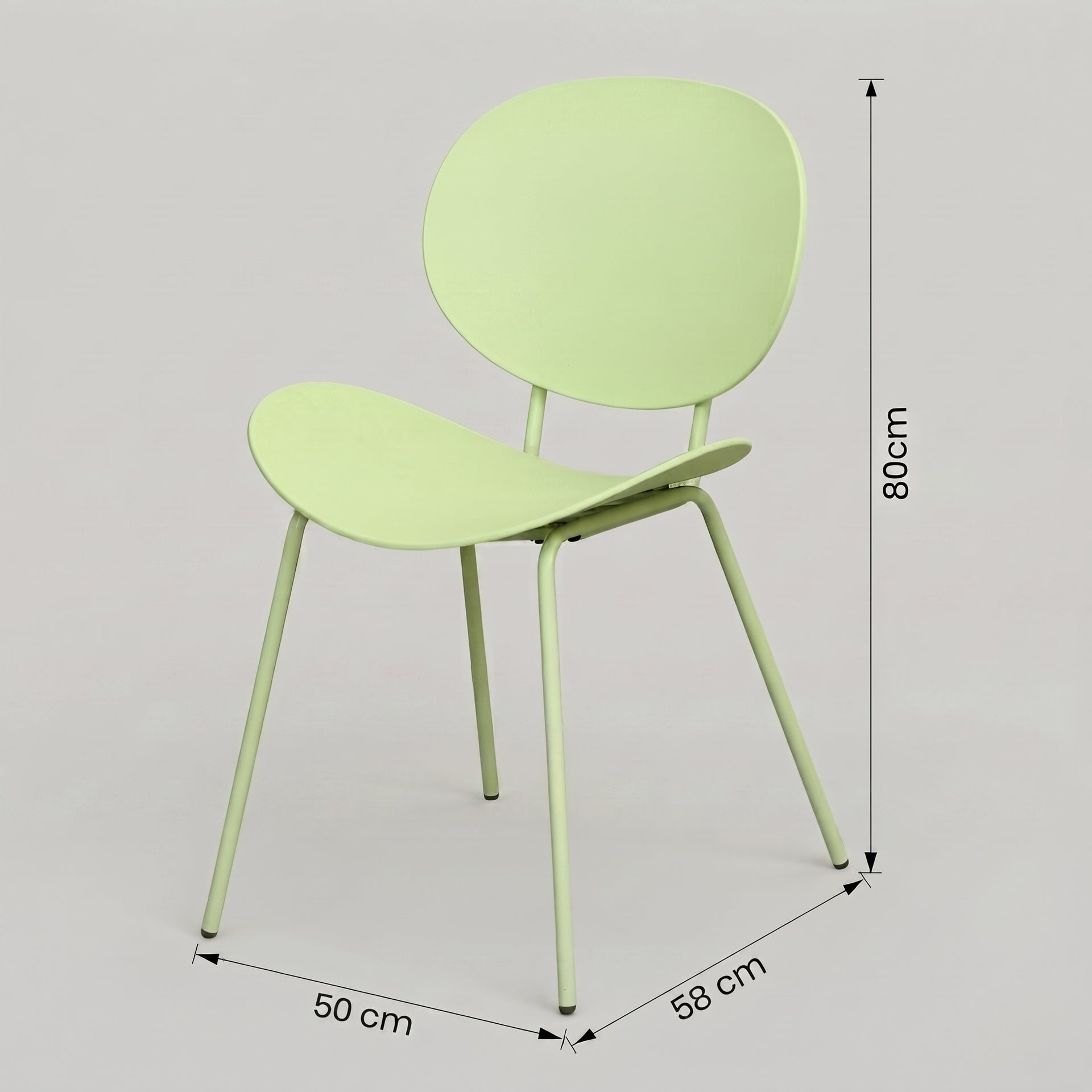 Axis Green Plastic Chair by Zodiya