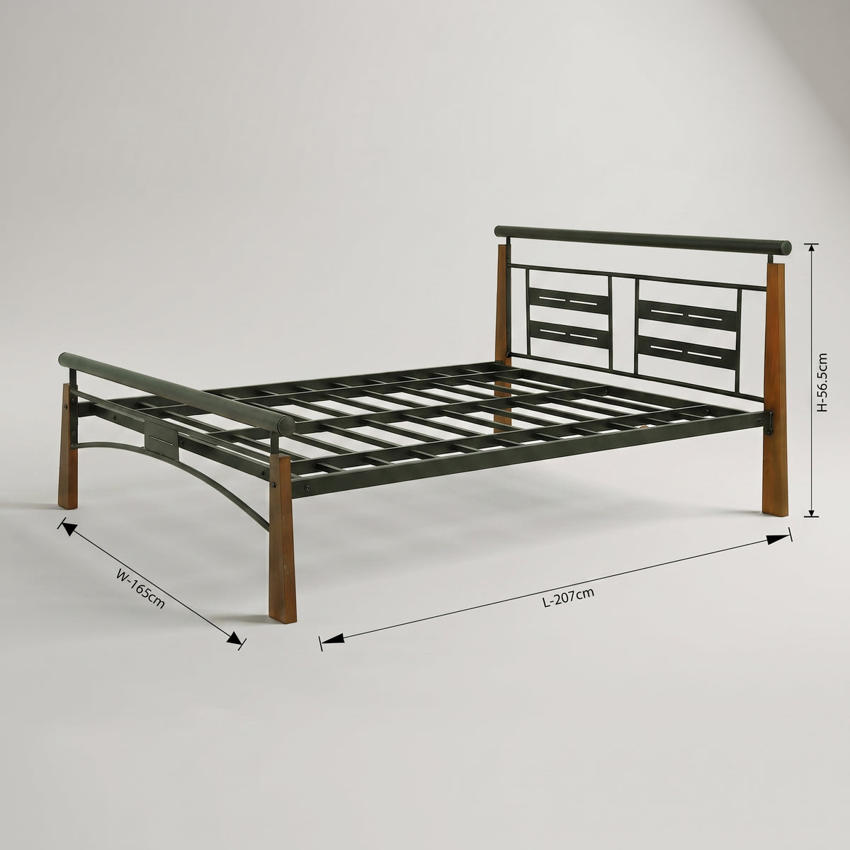 Havana Metal Queen Size Bed by Zodiya