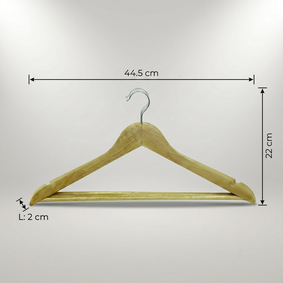Wooden Clothes Hanger Set of 3 by Zodiya