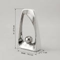 White and Silver Ceramic Decor by Zodiya