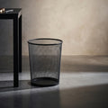 Black Metal Dust Bin by Zodiya