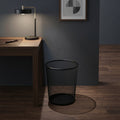 Black Metal Dust Bin by Zodiya