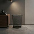 Black Metal Dust Bin by Zodiya