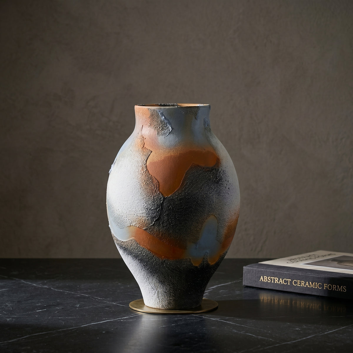 Blue Gradient Medium Ceramic Flower Vase By Zodiya