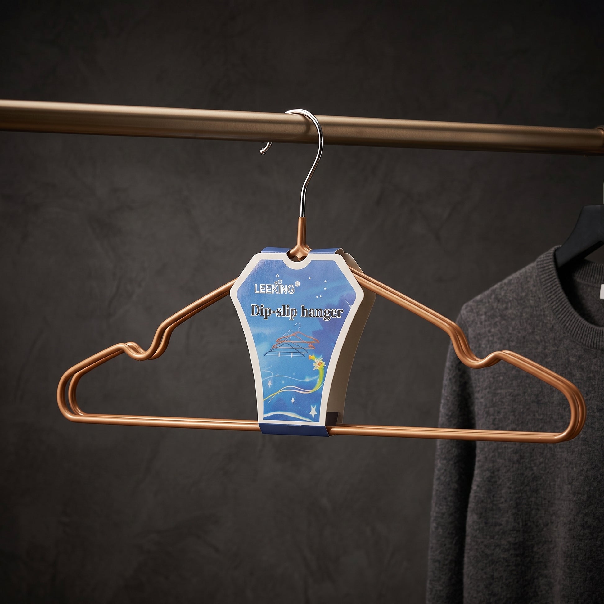Metal Clothes Hanger Set Of 5 By Zodiya-13