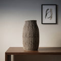 Black Ceramic Flower Vase (cylindrical, small) by Zodiya