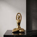 Gold Toned Metal Sculpture by Zodiya