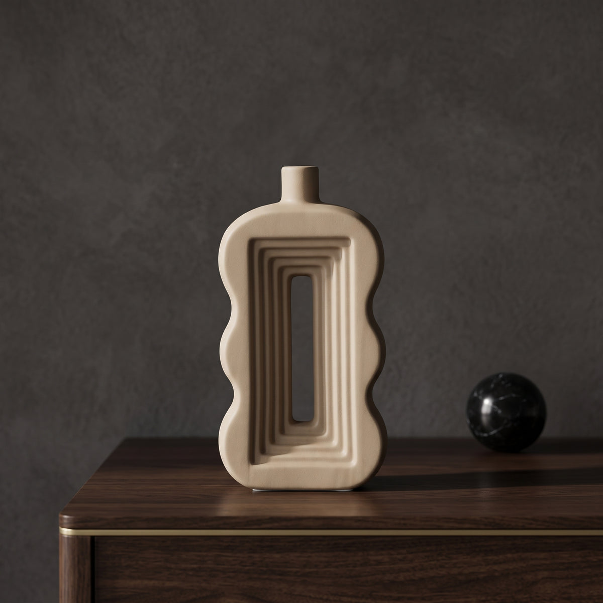Terracotta Ceramic Flower Vase  By Zodiya