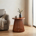 Florence Round Wooden Coffee Table by Zodiya