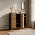 Firenze Wooden Shoe Rack Cabinet with Shelves by Zodiya