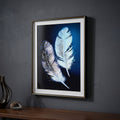 Wall Frame (Blue Feather Art) By Zodiya