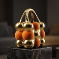 Gold Bubble Handbag Ceramic Vase By Zodiya