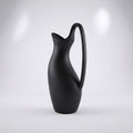 Large Black Ceramic Vase By Zodiya
