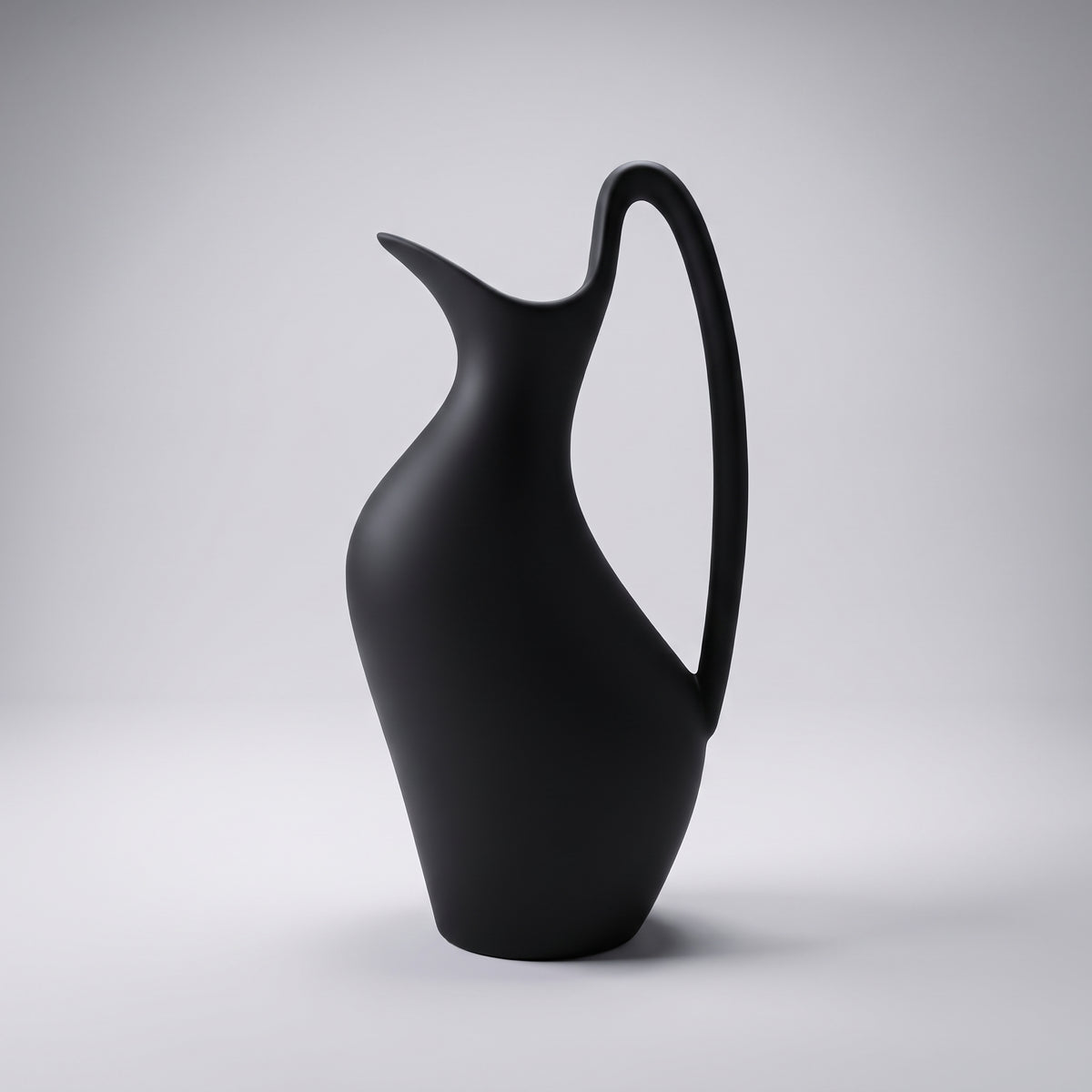 Large Black Ceramic Vase By Zodiya