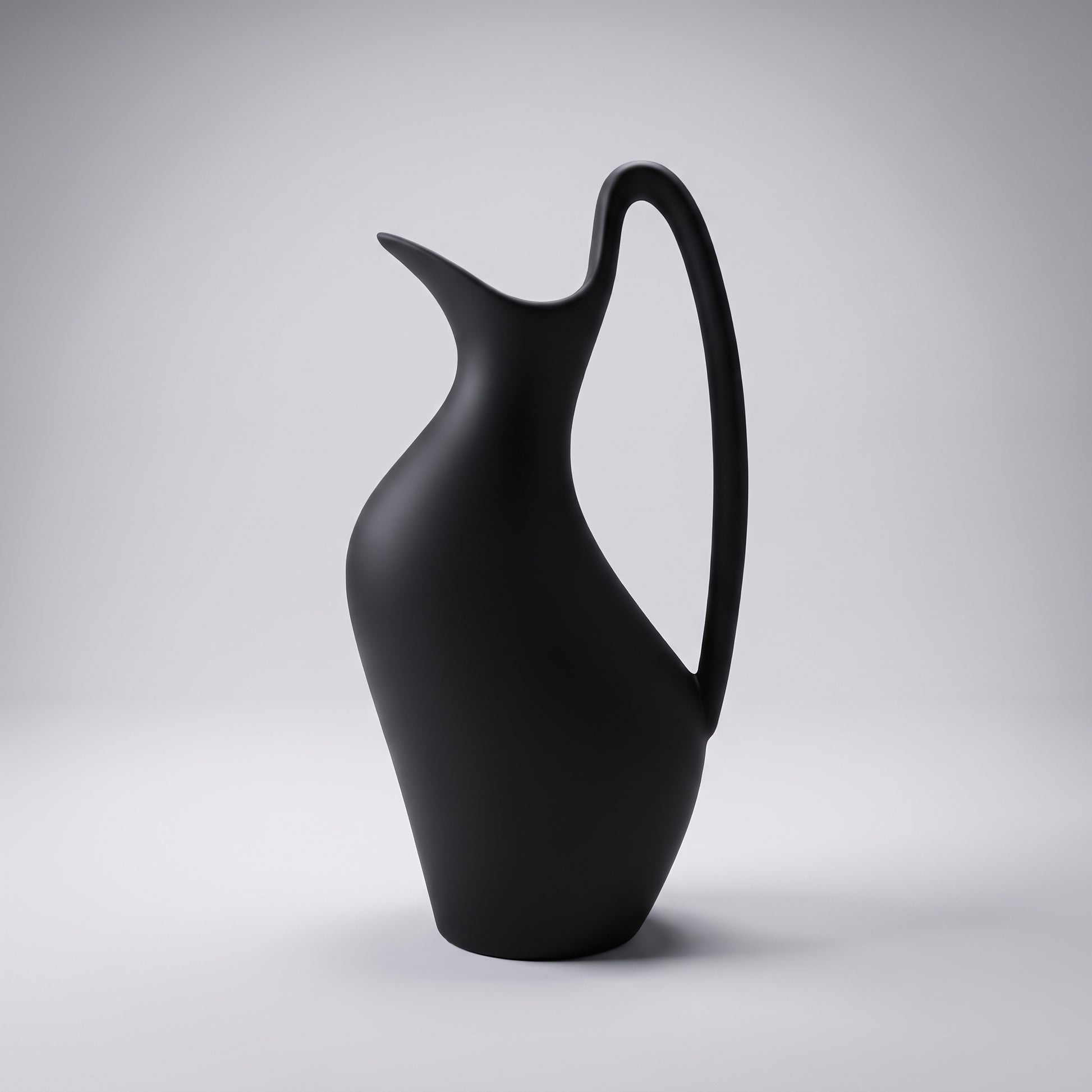 Large Black Ceramic Vase By Zodiya-6