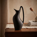 Small Black Ceramic Vase By Zodiya