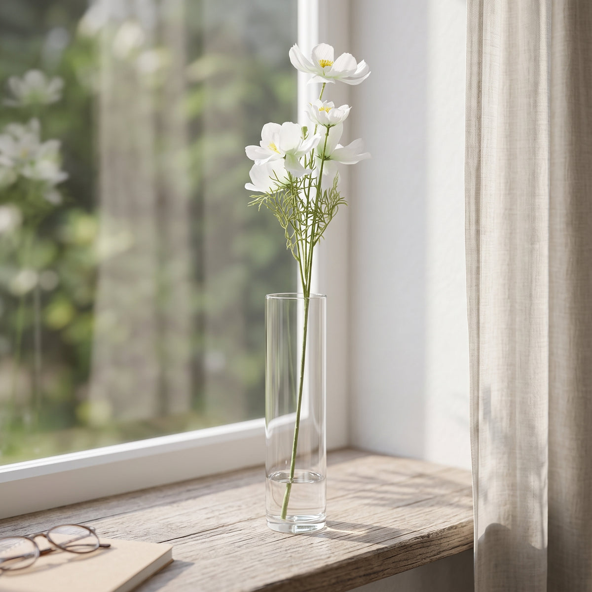Lavender Artificial Plastic Flower By Zodiya