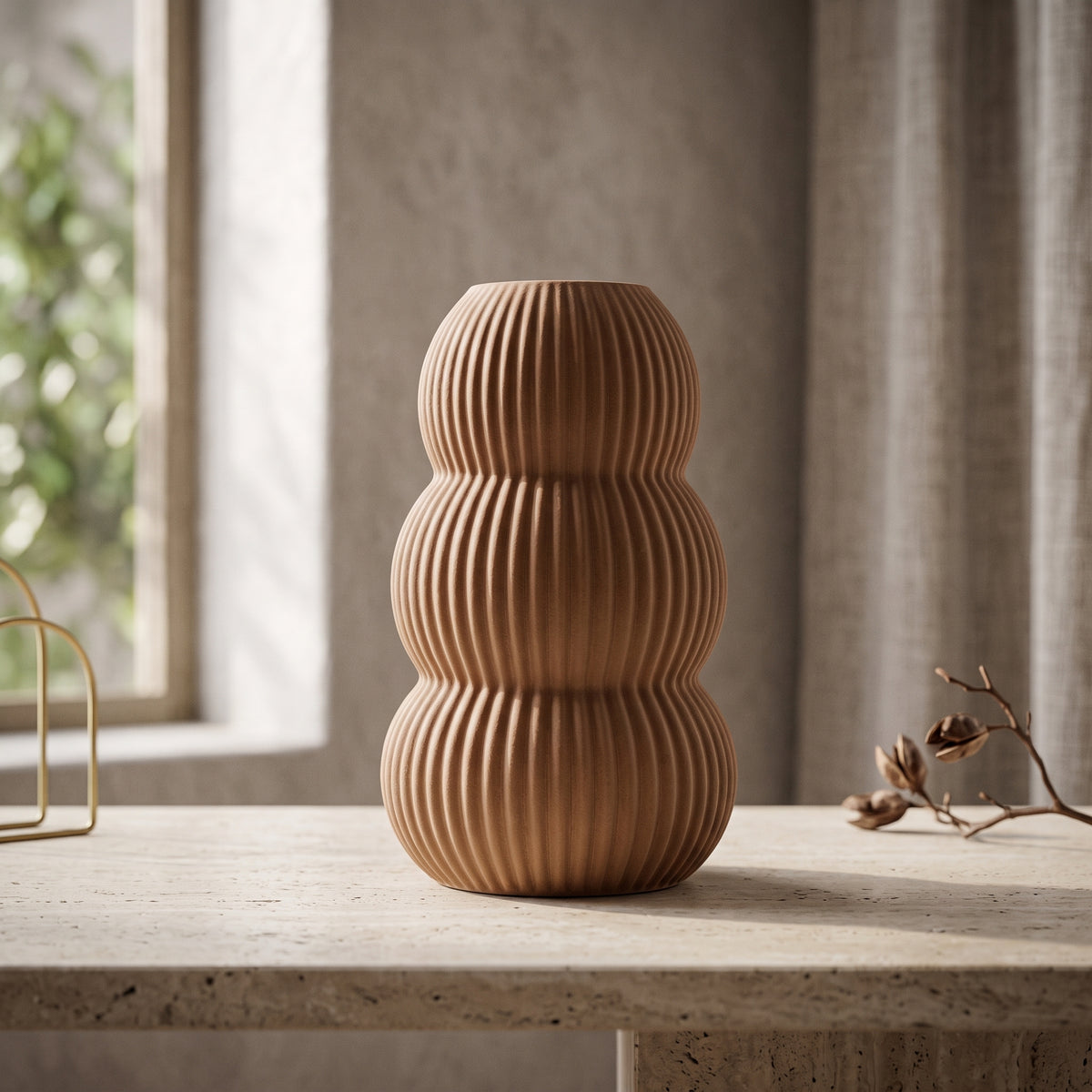 Bubble Shape Ceramic Flower Vase By Zodiya
