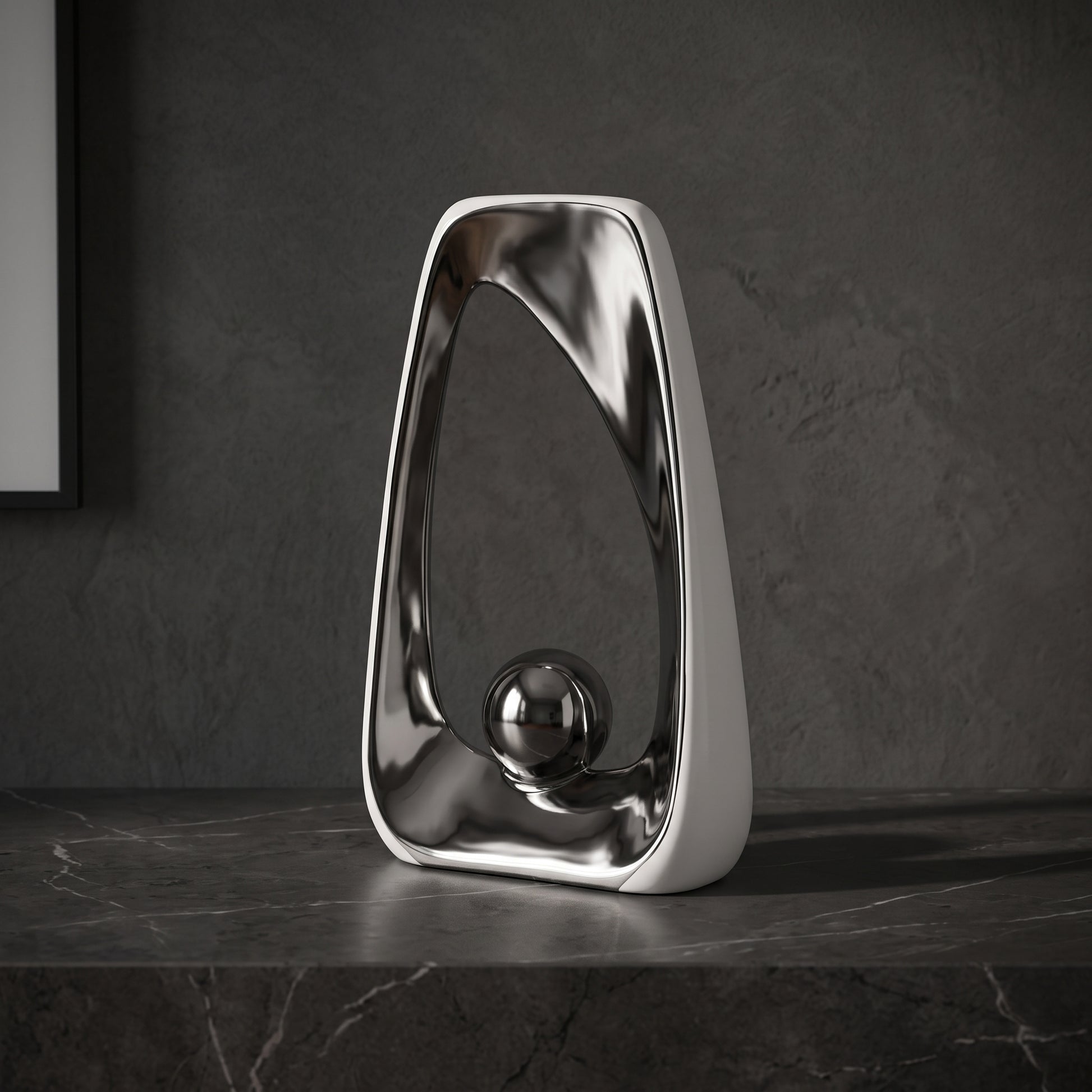 Reflective Silver Decor by Zodiya-1