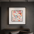 White Multicolor Wall Frame by Zodiya