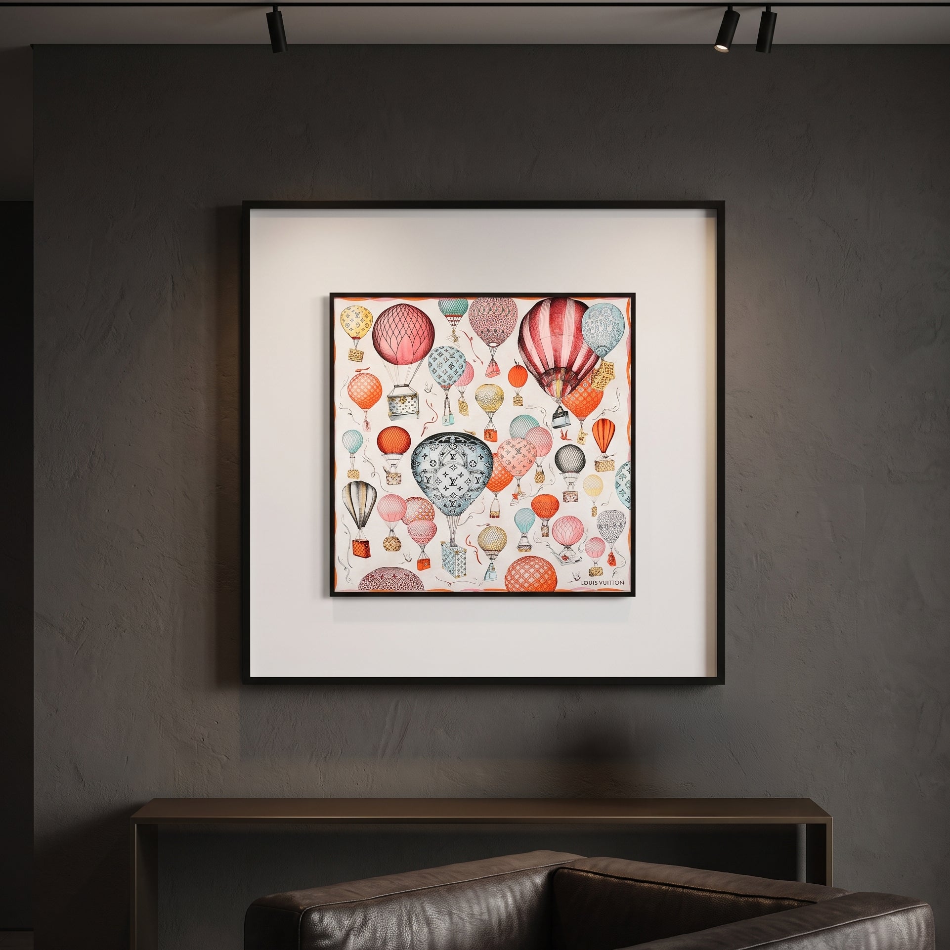 White Multicolor Wall Art Frame by Zodiya-1