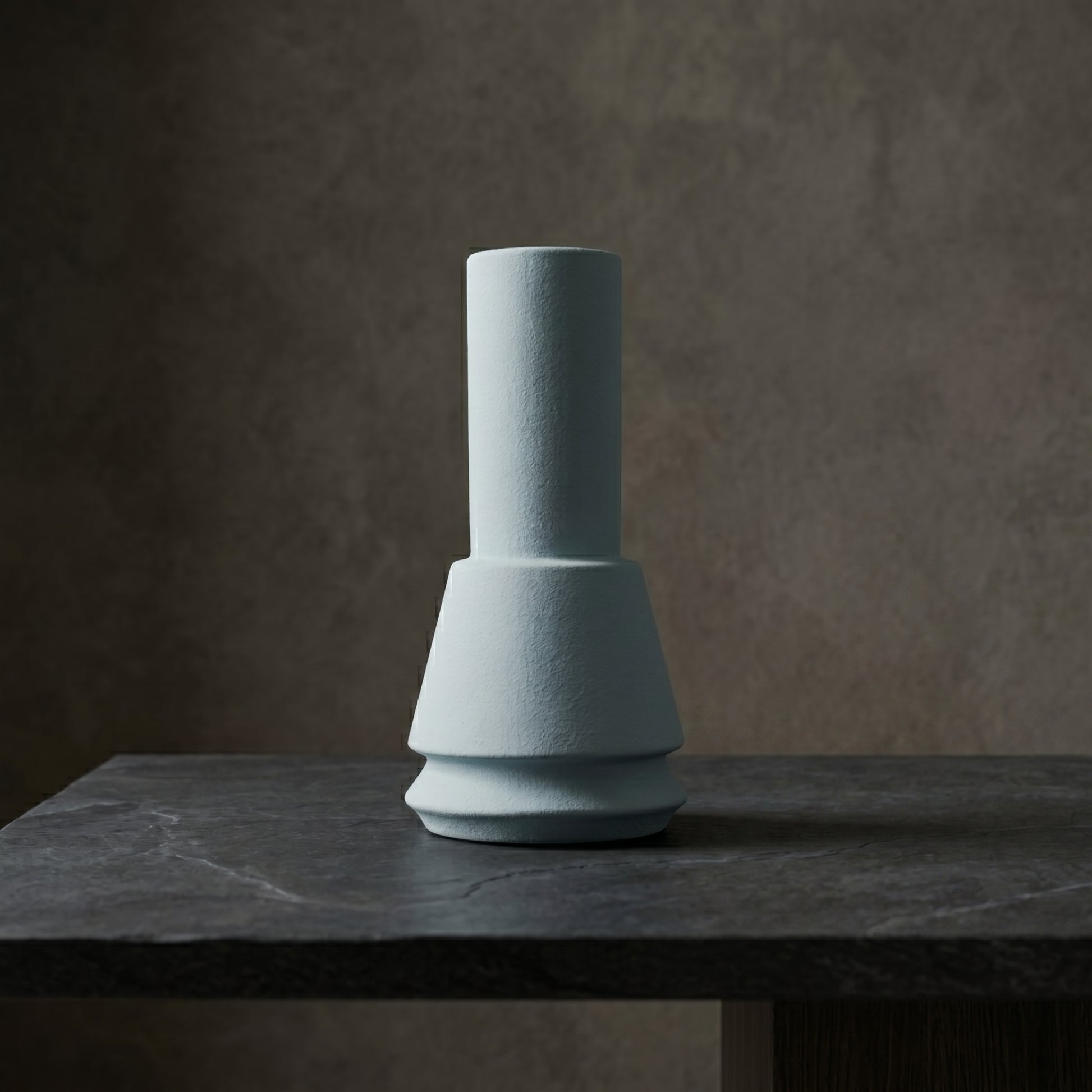 Sky Blue Ceramic Flower Vase by Zodiya-1